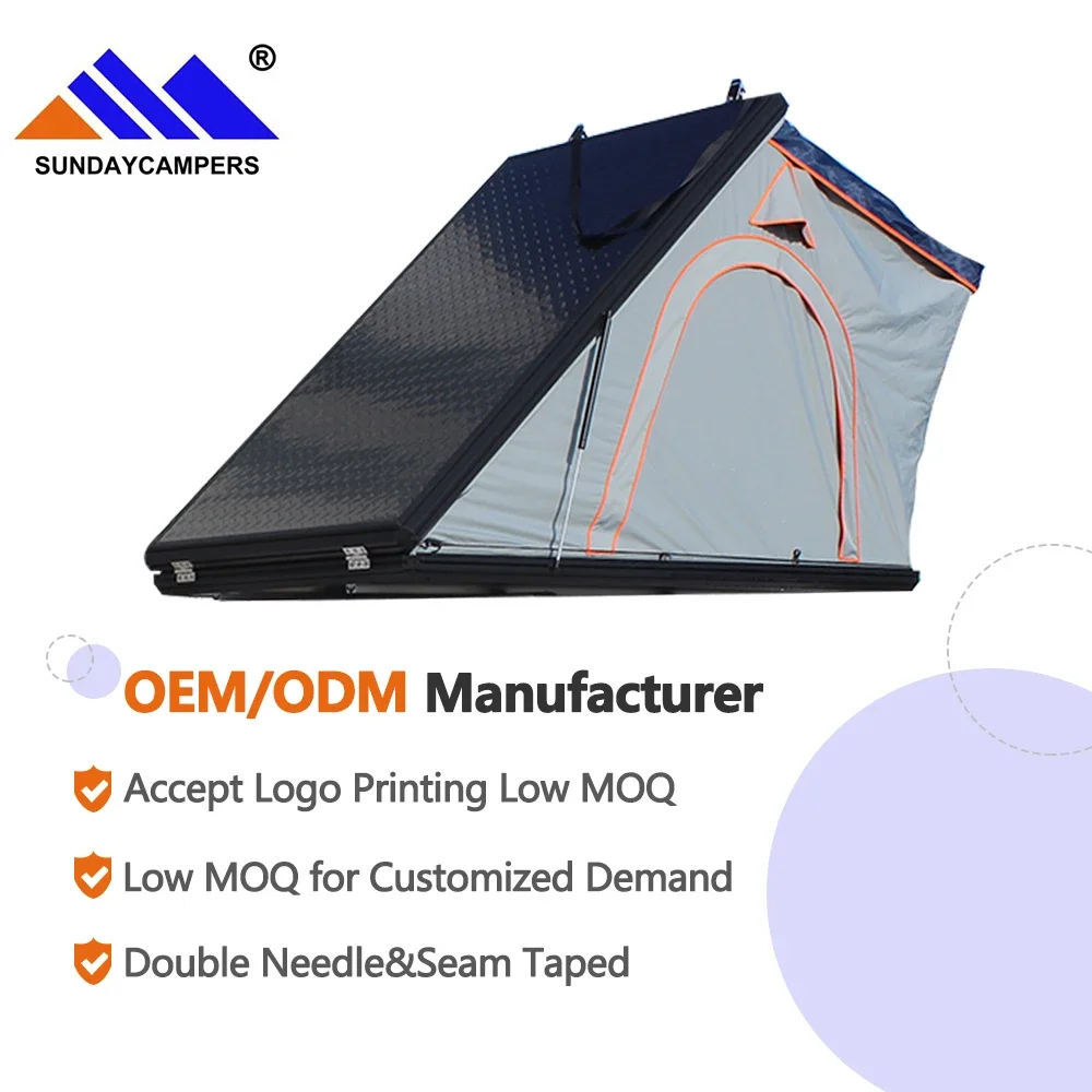 Roof tent house fully automatic outdoor self-driving tour suv hard top car camping aluminum alloy car tent