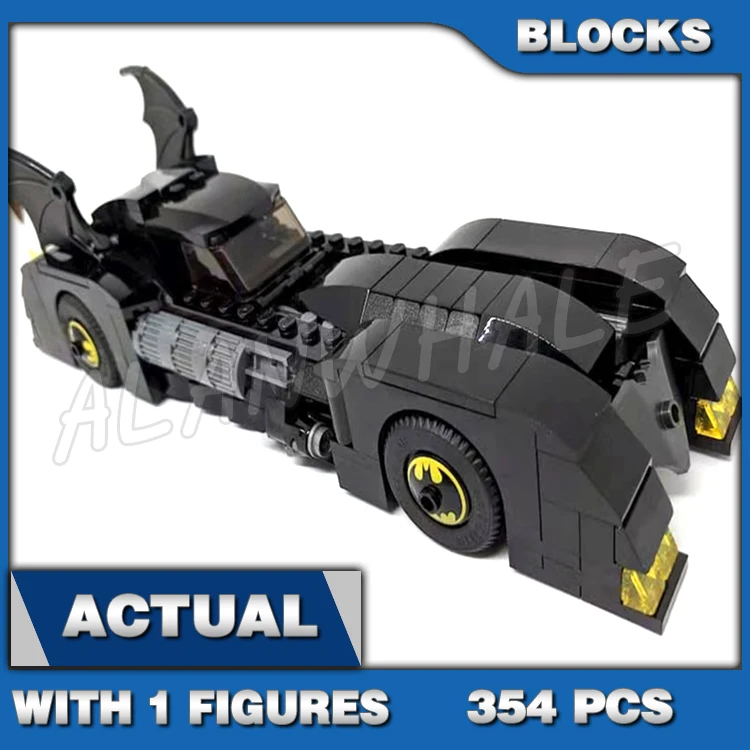 354 Uds Super Fighter Batmobile coche búsqueda del Joker llama escape 11351 juguete de bloques de construcción Compatible con el modelo