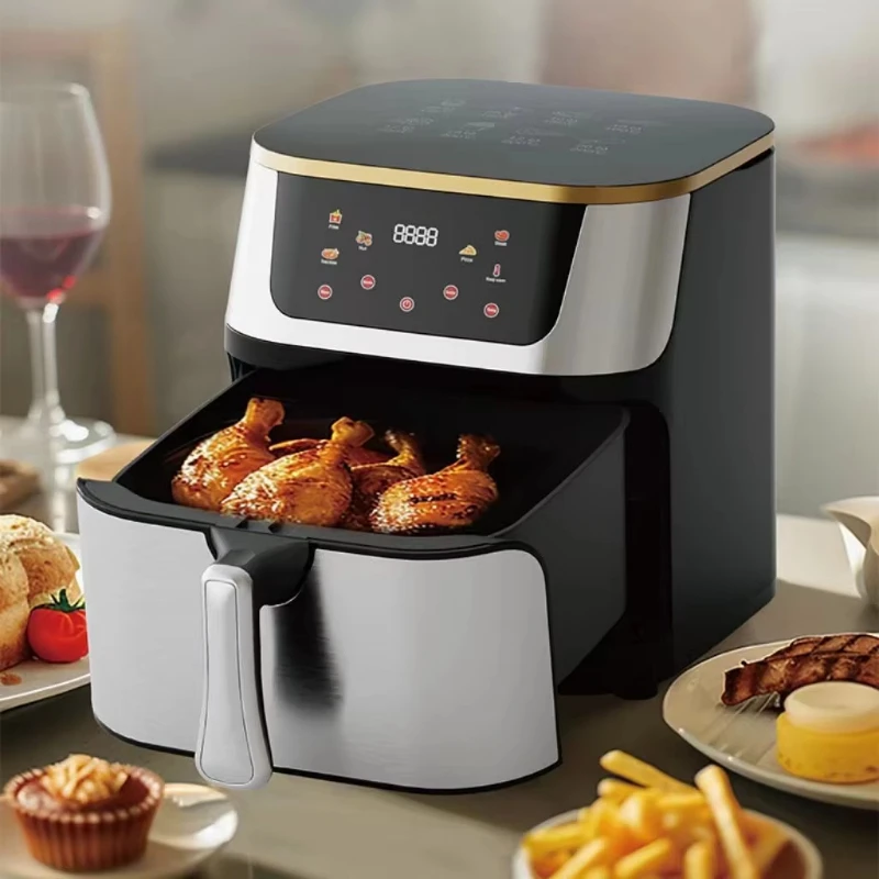 10L large-capacity stainless steel electric air fryer multifunctional 110V, suitable for 220V in the United States and Europe