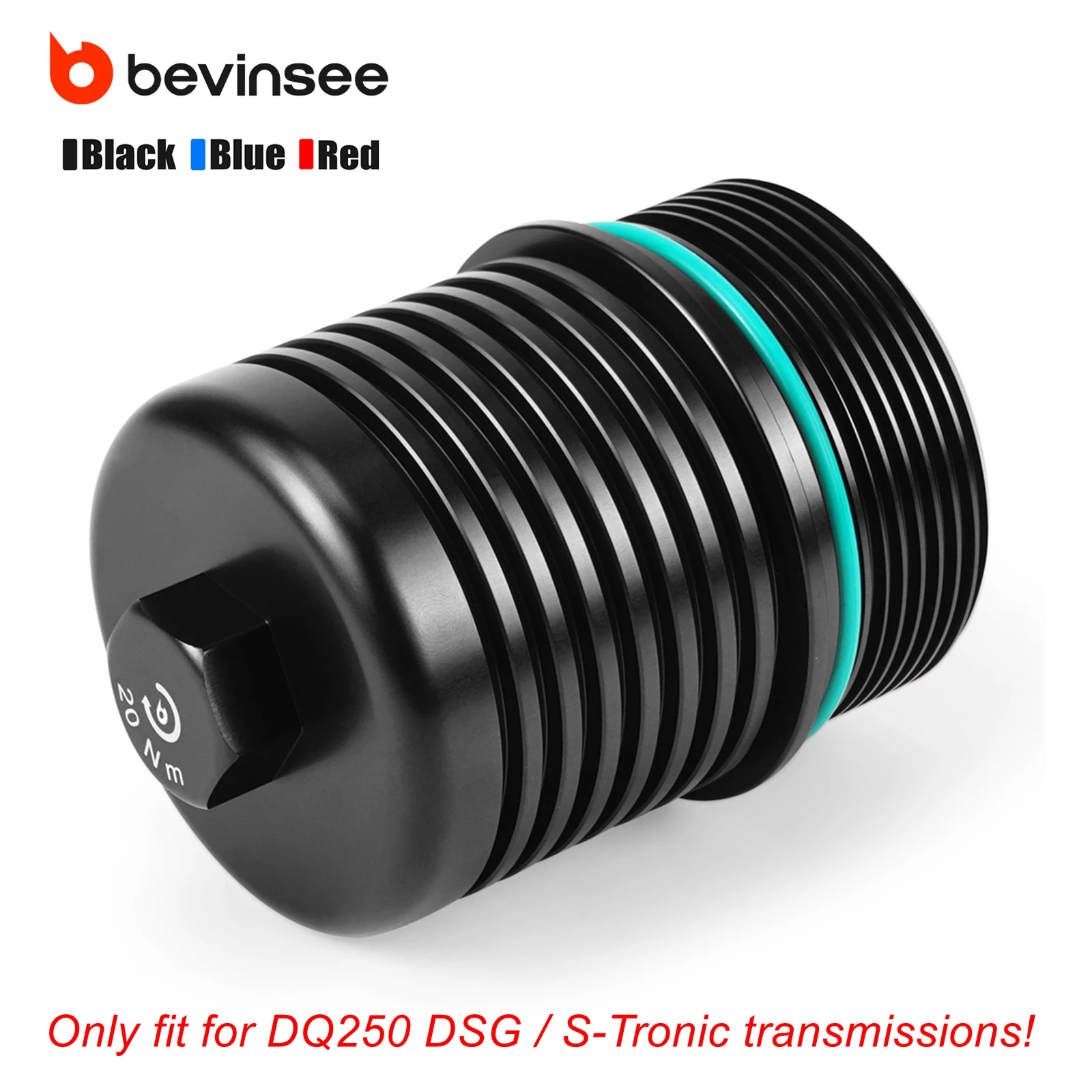 

BEVINSEE Transmission Oil Filter Housing for VW GTI for Jetta for Passat for Golf, for Audi A3 TT TTS, Replace for 02E 305 045