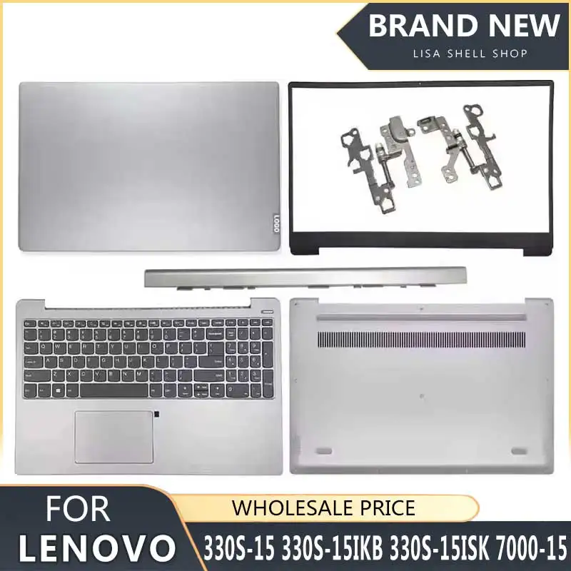 New For Ideapad 330S-15 330S-15IKB 330S-15ISK 7000-15 LCD Back Cover Front Bezel Palmrest Bottom Case Hinges Hinge Cover