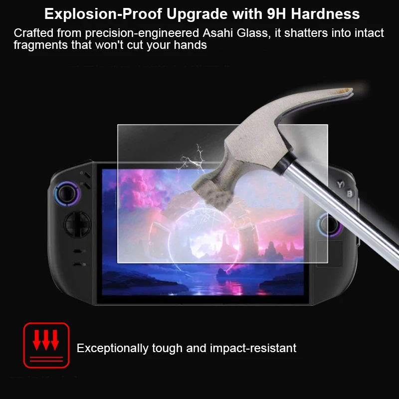 

Tempered Glass Screen Protector for Legion Go 2 - 9H Hardness, Ultra HD Anti-Blue Light & Ultra-Clear Film