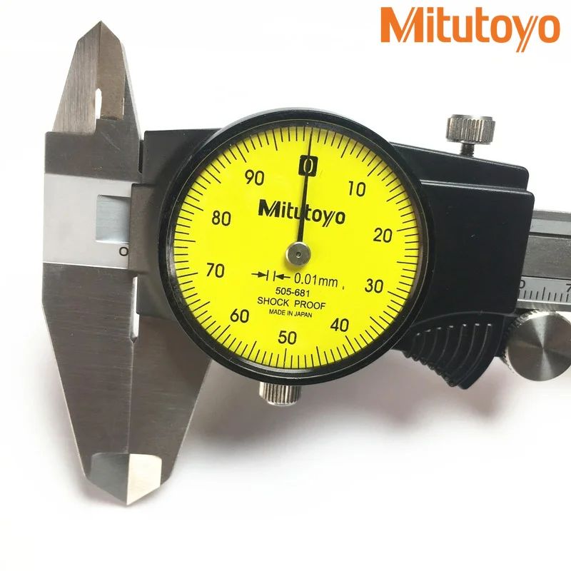 

Mitutoyo SHOCK PROOF Vernier Caliper 505-681 0-150mm 505-682 0-200mm 0.01mm Precision Micrometer Measuring Stainless Steel Tool