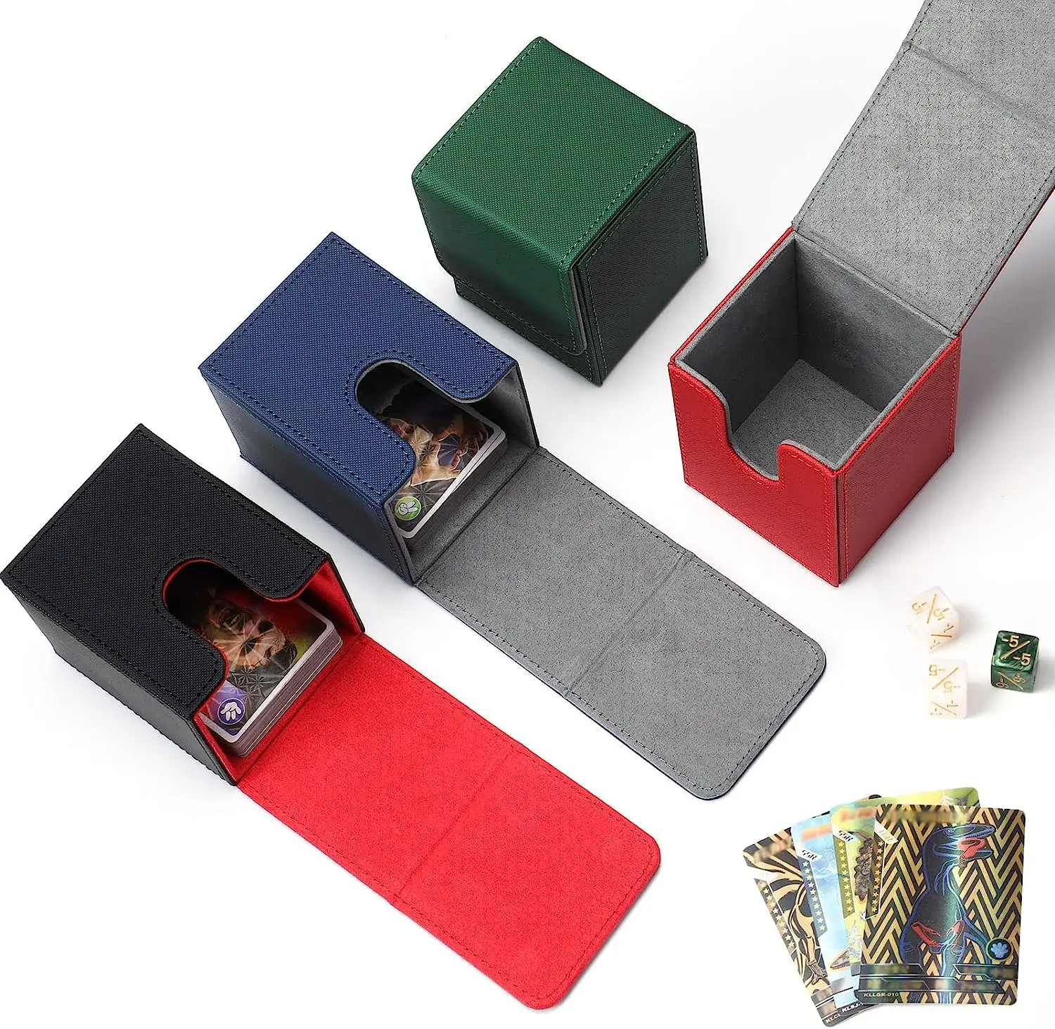 80+Hot Trading Card Deck Box Houder Grote Mtg Kaart Organizer Opslag Verzamelbare Game Card Cases Protectors Container