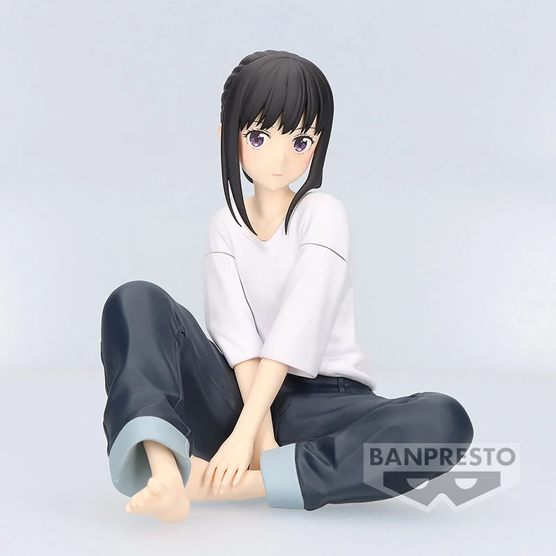 ในสต็อก Bandai BANPRESTO Relax Time Lycoris หดตัว Inoue Takina Inoue Takina อะนิเมะ Action Figure ของเล่นของขวัญคอลเลกชัน