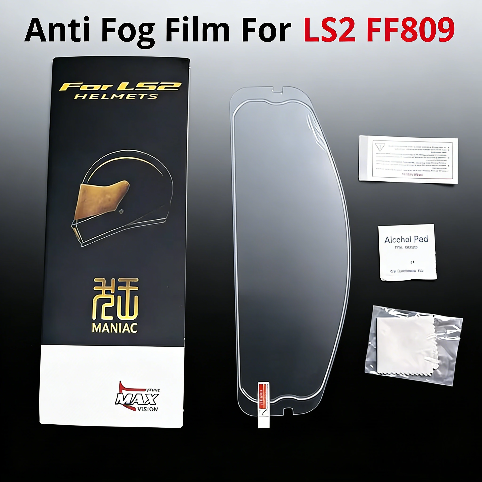 

For LS2 FF809 FF809 FF809 Anti Fog Sticker Film Clear Vision Motorcycle Helmet Lens Visors Shield Full Face Helmet Accessories