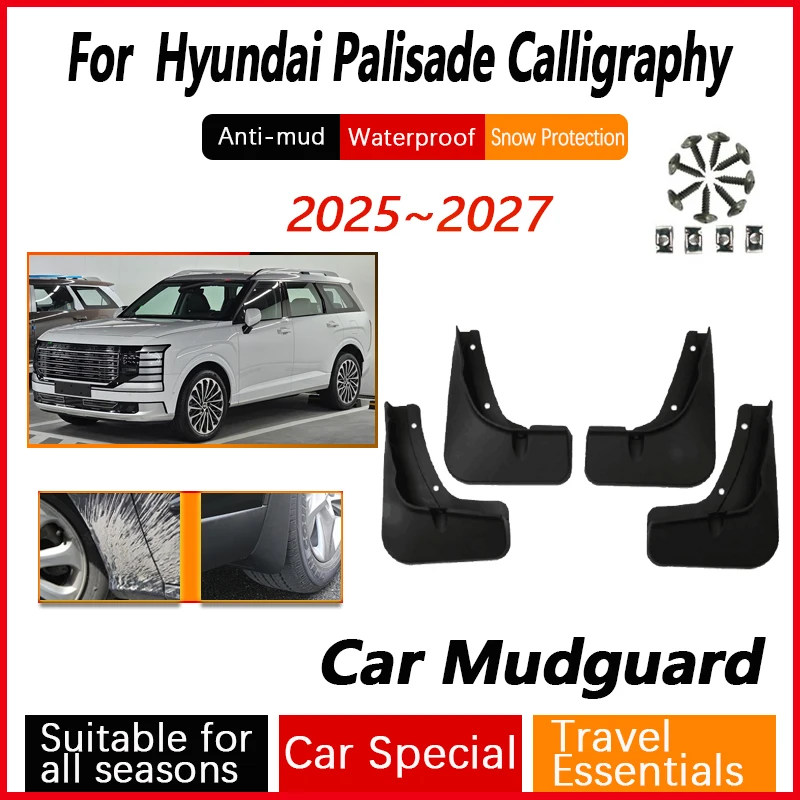 

Car Mudguards For Hyundai Palisade XRT Calligraphy 2025 2026 2027 Flaps Fender Anti-splash Mud Flaps Mudflaps Car Accessories