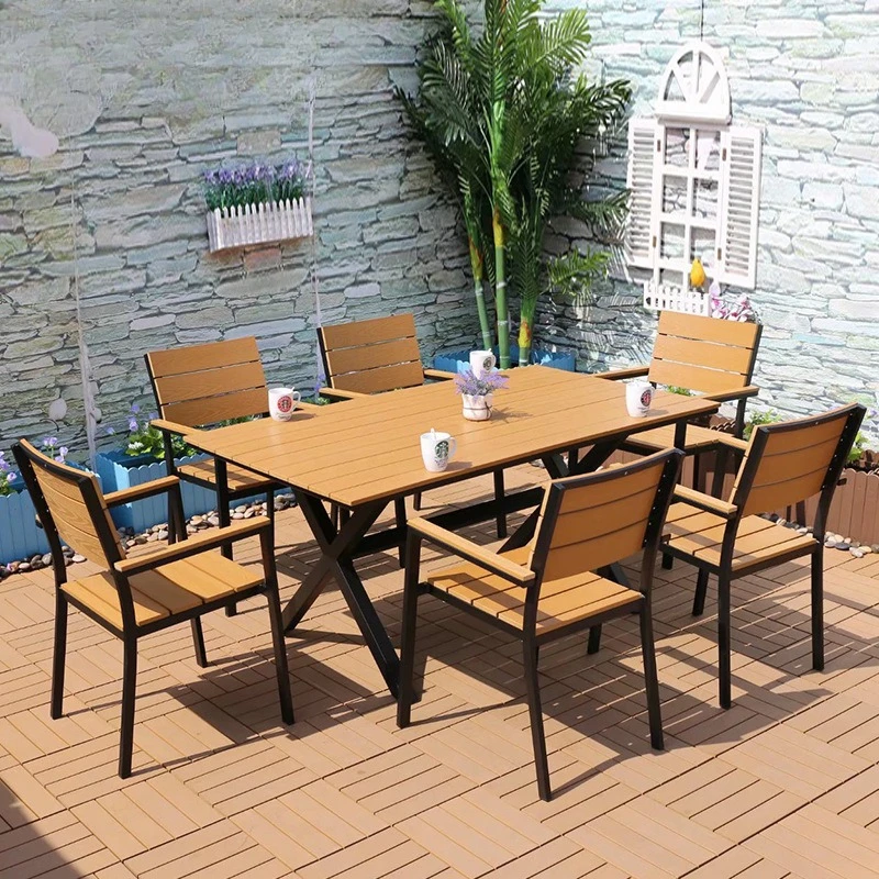 

Simple outdoor furniture courtyard garden dining table coffee bar hotel living room leisure multi-person scenic area table and c
