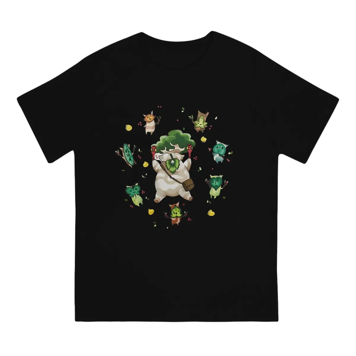 Hestu With Koroks T Shirt Men Cotton Fashion for Male T-Shirt Round Collar The Legend Of Z-Zelda Tee Shirt Short Sleeve Clothes