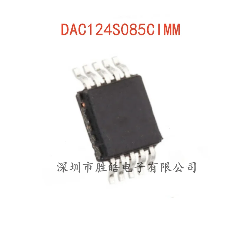 

(2PCS) NEW DAC124S085CIMM /NOPB 124S085 A 12-Bit Digital-To-Analog Converter Chip VSSOP-10 Integrated Circuit