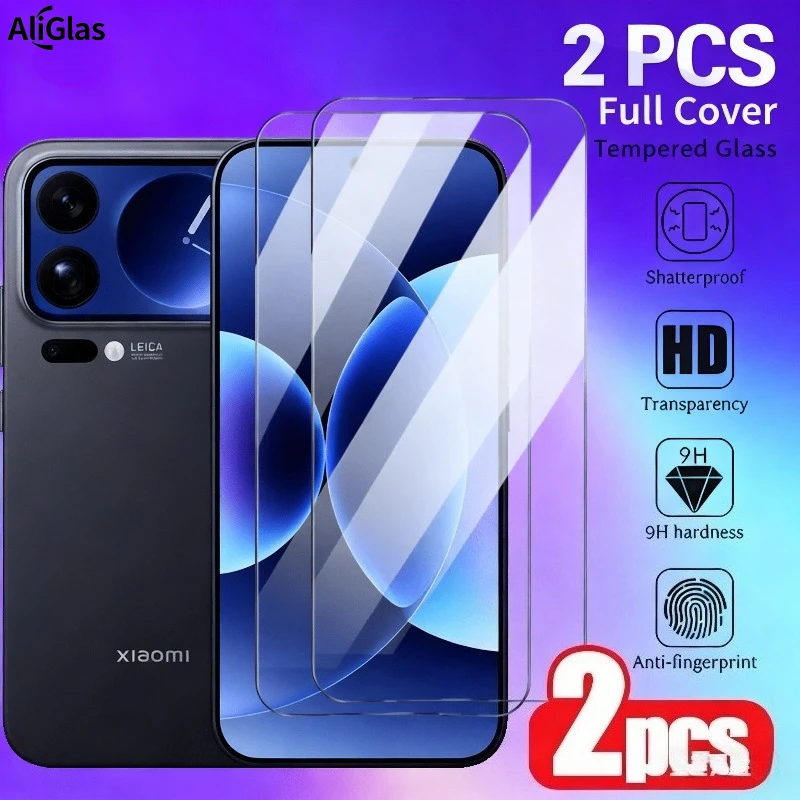 

2Pack Tempered Glass Screen Protectors for Xiaomi 17 Pro Max 15 14 Protective Glass For Xiaomi 13 12T 11T Pro Glass Film