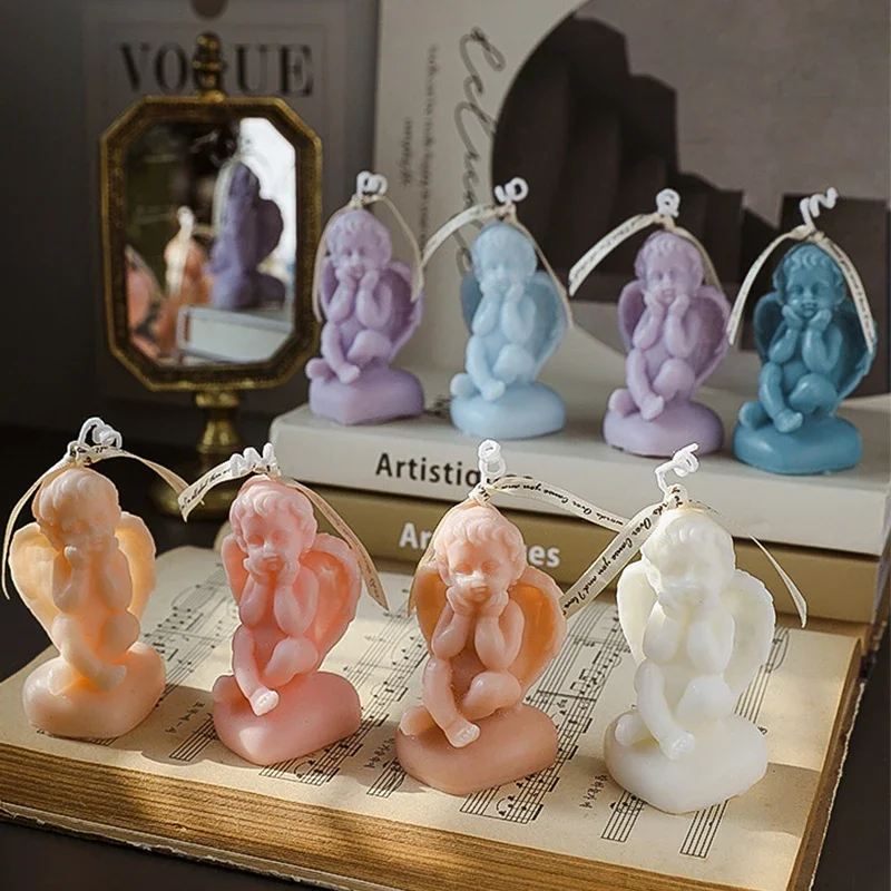 Kerzen Engel handgemachte niedlichen Duft natürliche Soja Kerze Fotografie Requisiten Weihnachts feier Geschenke Home Atmosphäre Dekor