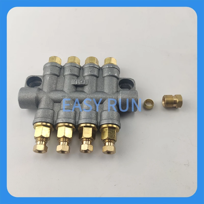 Electric Lubricating Oil Pump Unloading Distribut Oil Discharge Machine Oil Circuit Volumetric Oil Separator 4-Point Separator