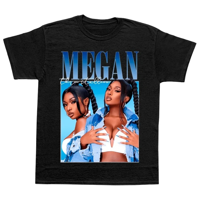 Megan Thee étalon été T-Shirt pour hommes graphique T-Shirt hauts homme vêtements coton hommes T-shirt nouvelles chemises Y2K surdimensionné hauts