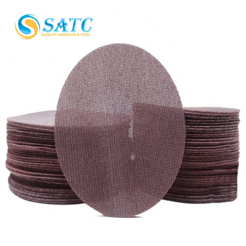 50pcs-set 30sets-carton 150mm-6 Inch Mesh Discs 80-400 Grit, Hook and Loop Sanding Pads