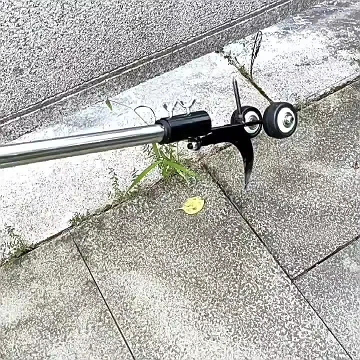Adjustable Portable Gap Weeder Grass Trimmer - No Bend down Lawn Weed Remover Tool for Gardening And Mowing
