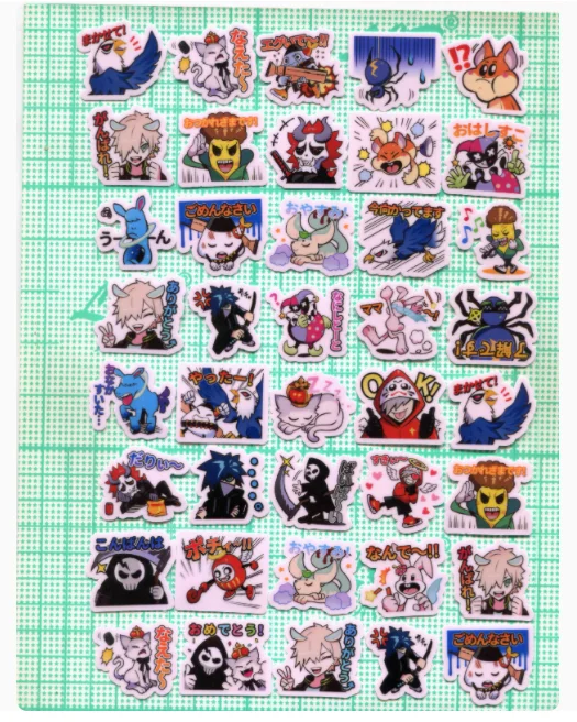 40pcs Crazy Raccoon 2-3cm diy 귀여운 스티커