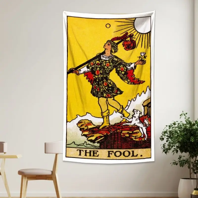 VIKAMA Tarot Star Tapestry Mystic Astrology Wall Hanging Witchy Room Decor for Bedroom Living Room Dorm