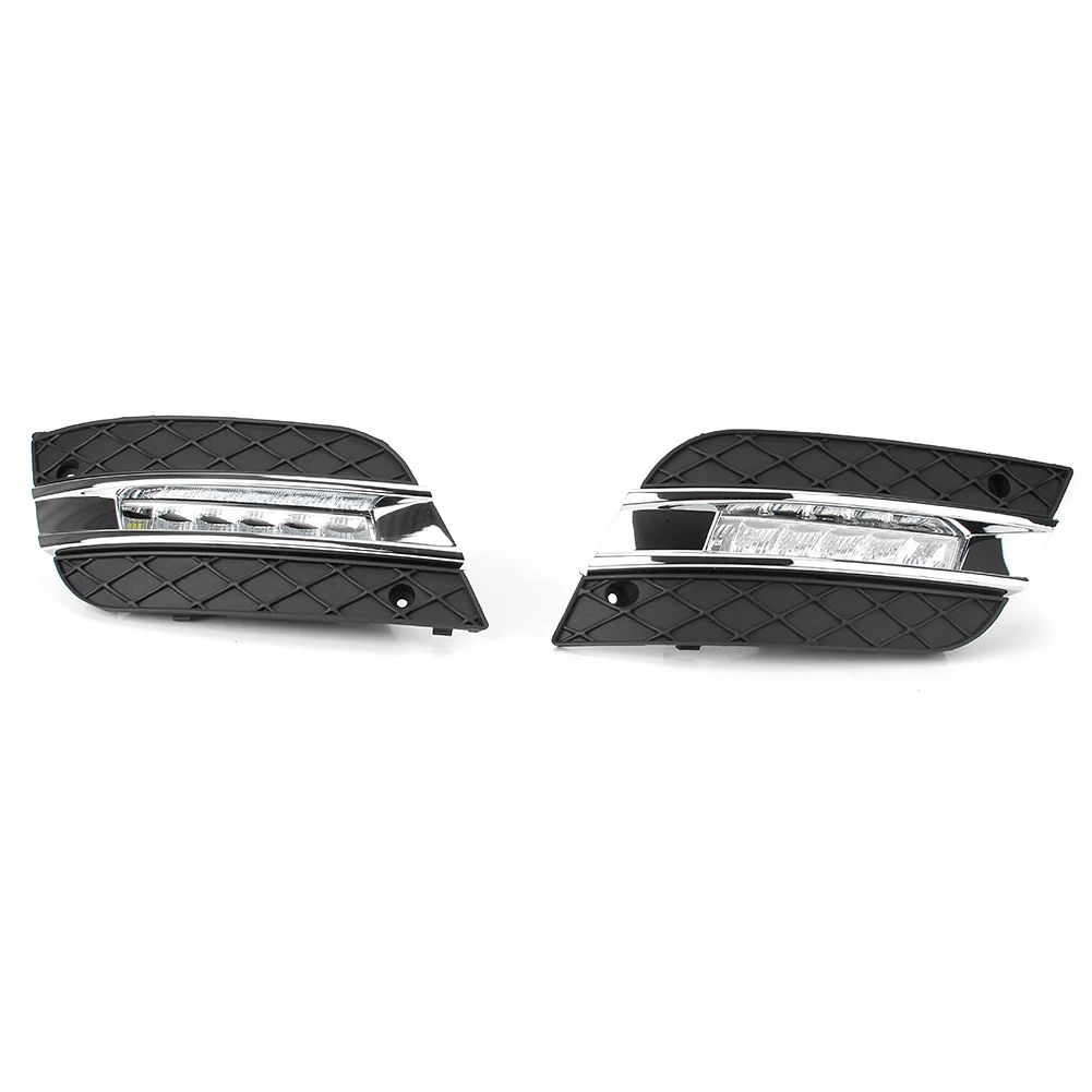 2Pcs Car LED Fog Lamp Daytime Running Lights For Mercedes Benz W164 ML280 ML300 ML320 ML350 ML500 2010 2011