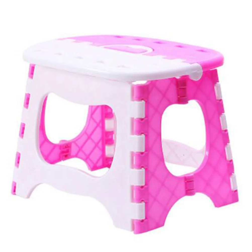

Folding Step Stool Large Size Lightweight Portable For Kids Bathroom Kitchen Rv Non-Slip Textured Surface Foldable Stool