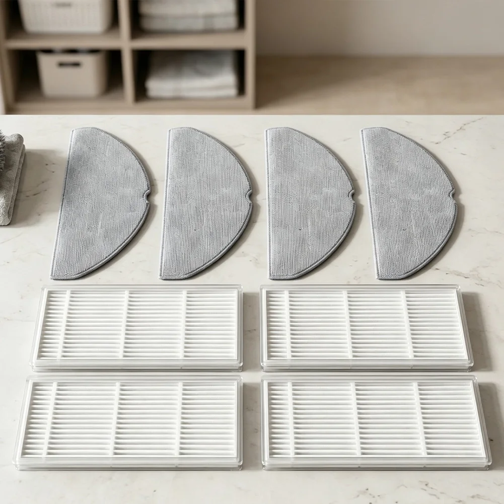 For lubluelu for l40 B40 L15 Ultra L15 Max Vacuum Cleaner Accessory Kit HEPA Filters and Mop Cloths 3 Filters 4 Cloths