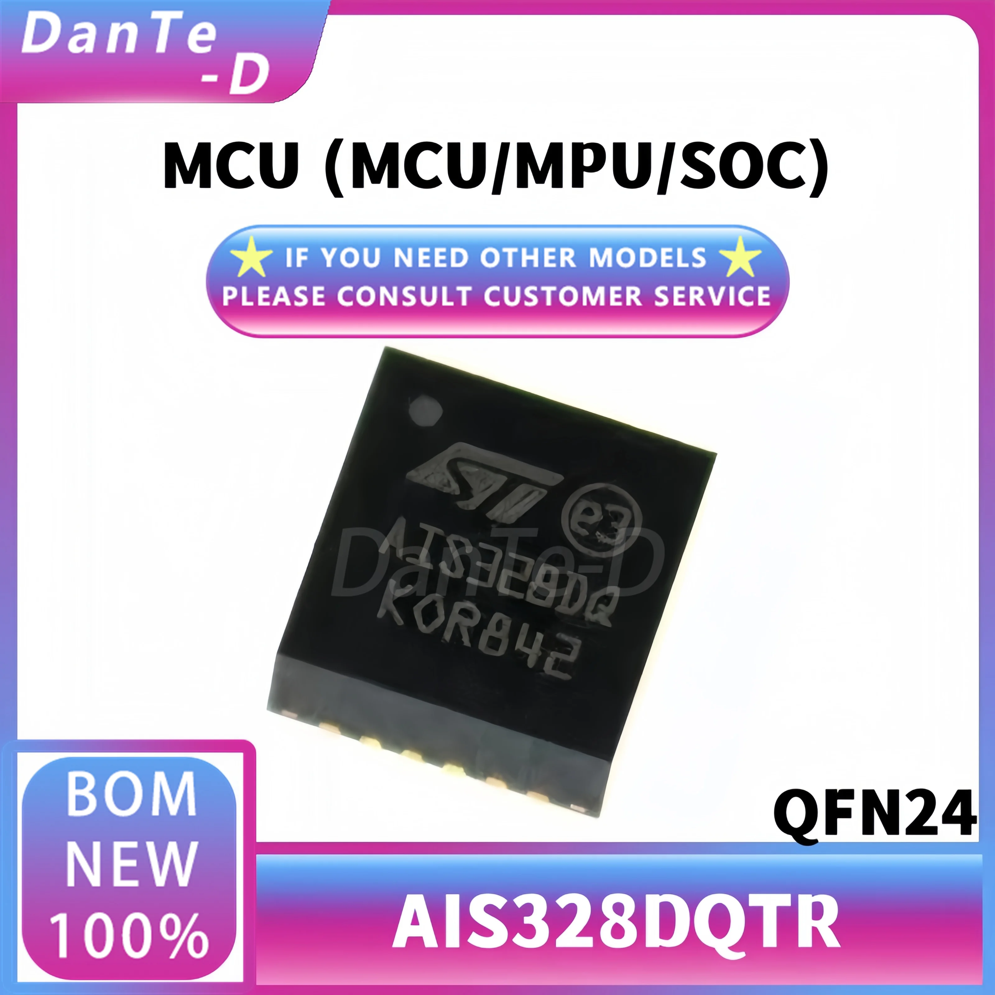 AIS328DQTR QFN24 MCU microcontroller (MCU/MPU/SOC) IC original authentic