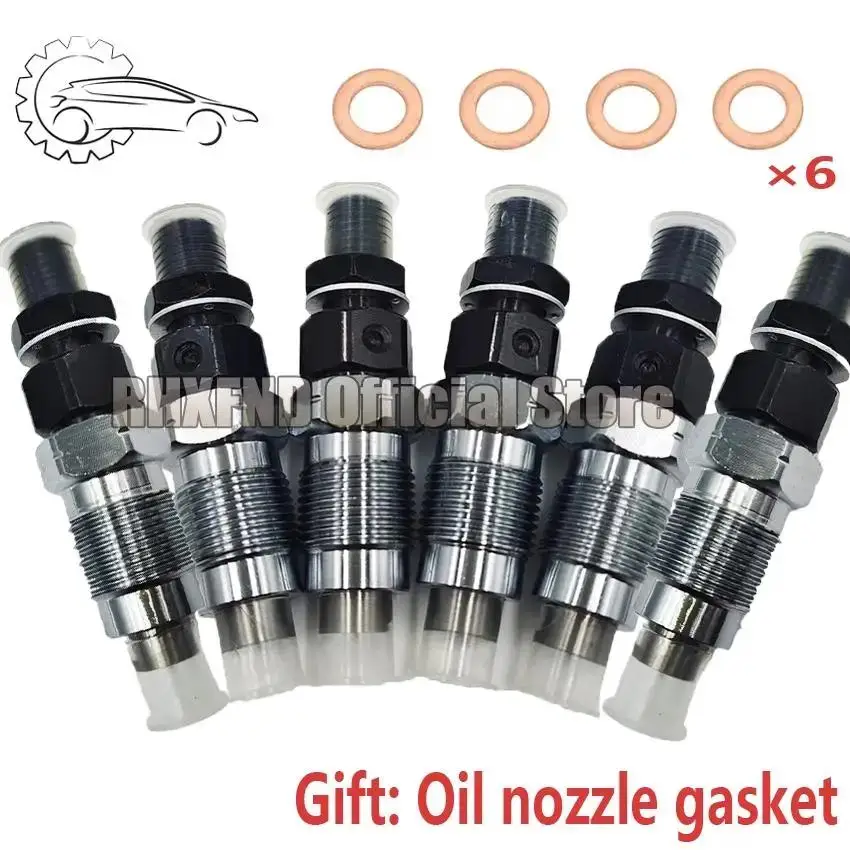 23600-19075 23600-17090 6pcs 1HZ Fuel Injector Assembly Suitable for Toyota Land Cruiser Roller Coaster BB60 HZB70 BJ73 UZJ100
