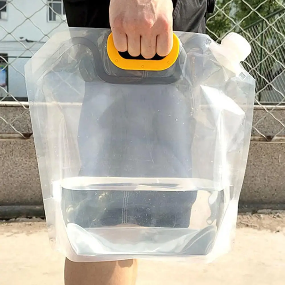 1.5/2.5/5/10L سعة كبيرة في الهواء الطلق حقيبة المياه طوي المحمولة كيس مياه الشرب التخييم التنزه حقيبة تخزين المياه في حالات الطوارئ #5