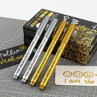 1-3Pcs Metallic Waterproof Permanent Marker Pens for DIY Epoxy Resin Mold Gold Silver Color Drawing Supplies Craft Marker Pen