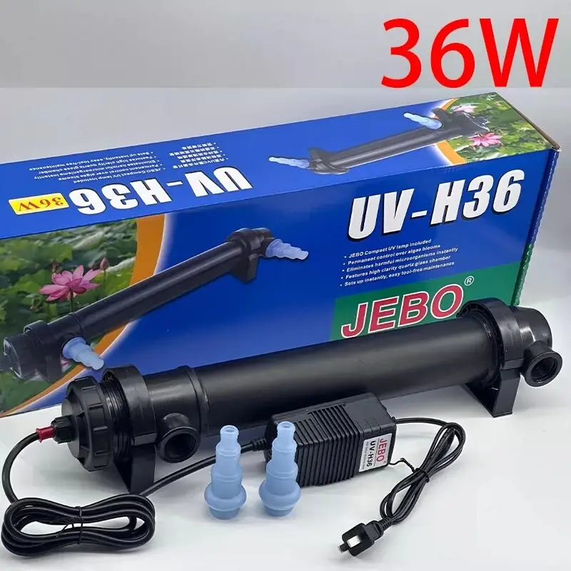 5W~36W JEBO UV-Sterilisatorlampe Wasserreiniger für Aquarium, Teich, Fischbecken, Ultraviolettfilter, Klärer