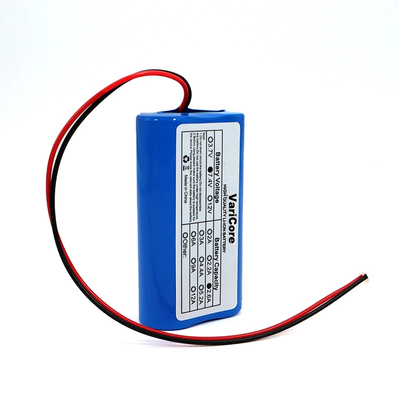 7.2 V / 7.4 V / 8.4 V 18650 lithium battery 2600 mA Rechargeable battery pack megaphone speaker protection board