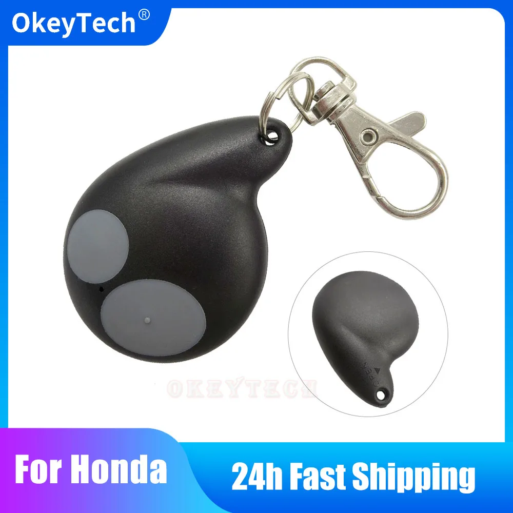 OkeyTech 2 Button Auto Car Key Shell For Toyota Honda Key Shell Smart Card Key Ring Fob Cover Case for Honda Accord Cobra Alarm