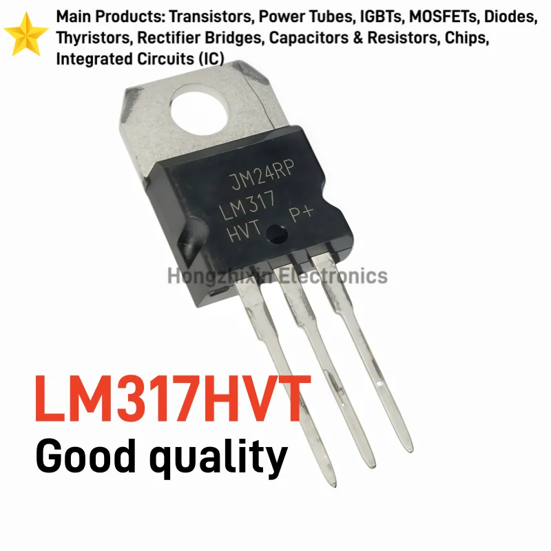 10PCS NEW LM317HVT TO-220 High Voltage Adjustable Linear Voltage Regulator 1.5A 60V 3Pin Positive Voltage Regulator