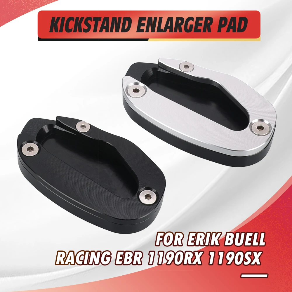 

For Erik Buell Racing EBR 1190RX 1190SX 2014-2015-2023-2024 Motorcycle Kickstand Foot Side Stand Extension Pad Support Plate