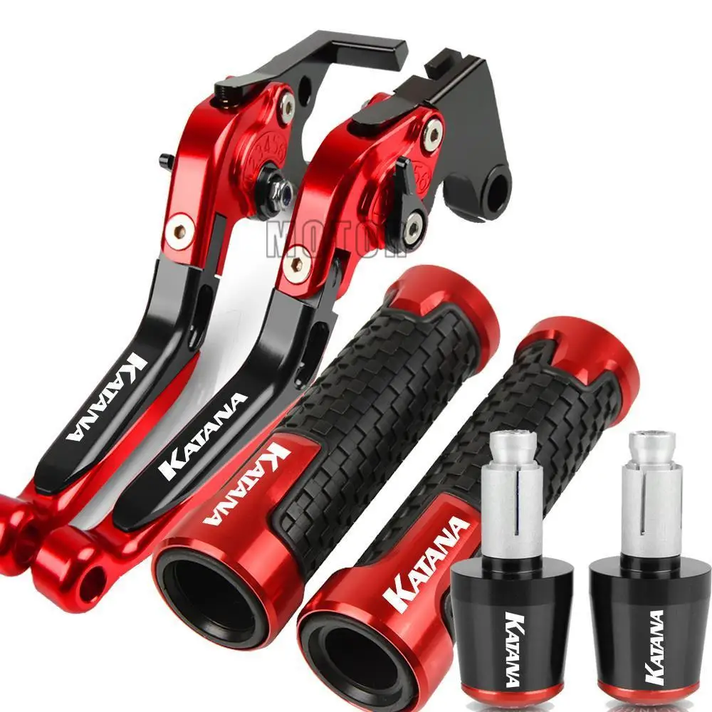 For Suzuki GSX 600F 750F KATANA GSX600F GSX750F GSX 600 750 F 1989-2007 Motorcycle Folding Brake Clutch Levers & Handlebar grips