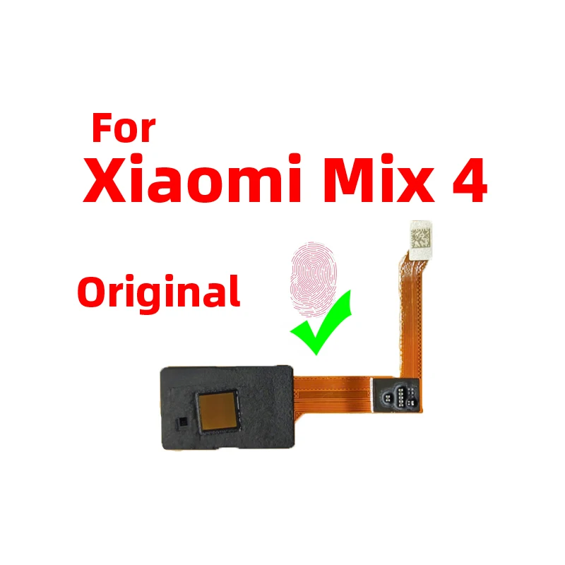 Original For Xiaomi mix 4 mix4 under display Fingerprint Sensor Scanner Touch ID Connect home button Flex Cable