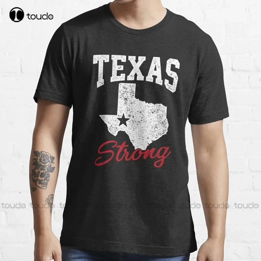 Texas Strong Pray For Texas Trending T-Shirt Girls Uniform Shirts Custom Gift Breathable Cotton Xs-5Xl Streetwear All Seasons
