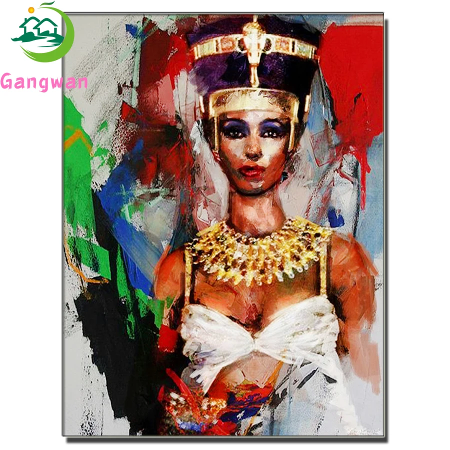 Embroidery In Egypt - 고대 이집트 여왕 풀 드릴 모자이크