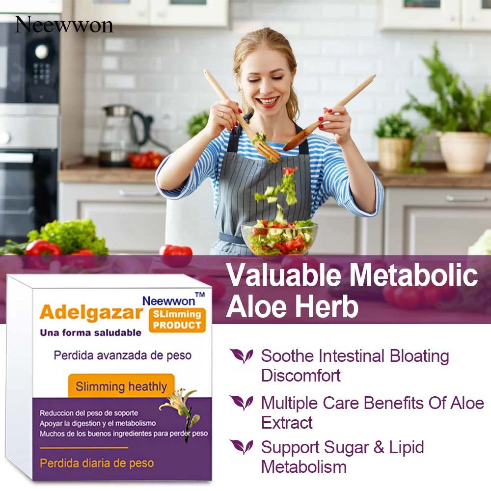 Neewwon Natural Aloe Extract, Promote Digestive Balance, Support Daily Body Care, Plant Based Supplement