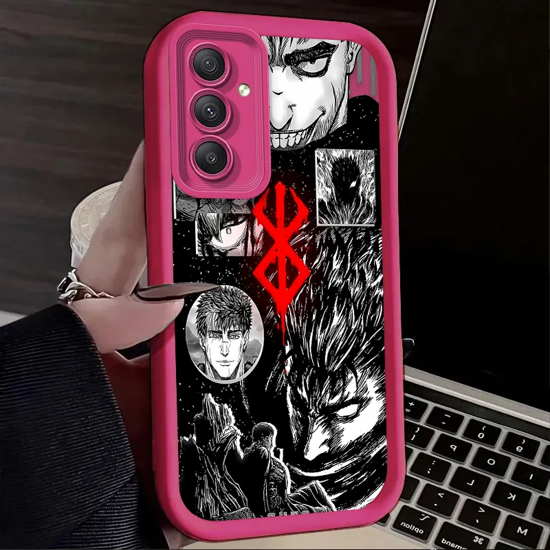 Berserk Guts Anime Phone Case for Samsung Galaxy A54 A05 A05S A34 A24 A14 A53 A33 A23 A13 A52 A52S A32 A22 A12 A71 A51 A31 A50