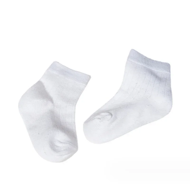 5 Paare/Los neue weiße Baby-Socken für Jungen und Mädchen