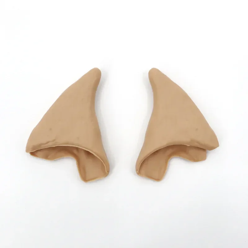 1 زوج اللاتكس لينة وأشار نصف قزم آذان تأثيري الدعائم لحفلة الهالوين مضحك الهوبيت قزم الأذن الملحقات #6