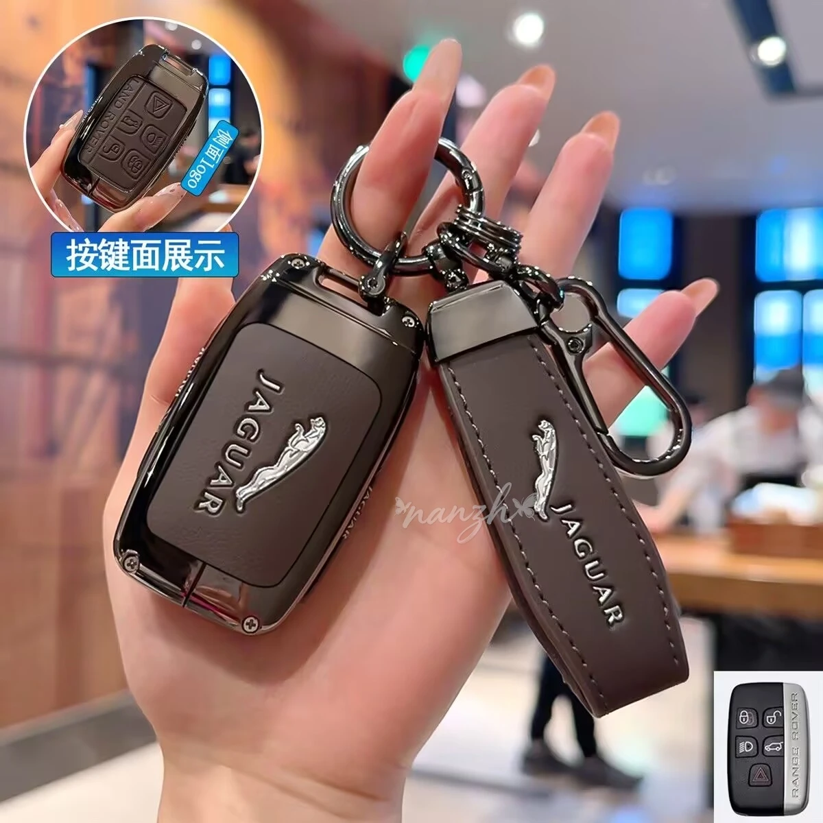 

Textured Shockproof Car Key Case Shell Cover For Land Range Rover Sport Evoque Velar Discovery LR4 Jaguar XE XF XJ F-PACE F-TYPE