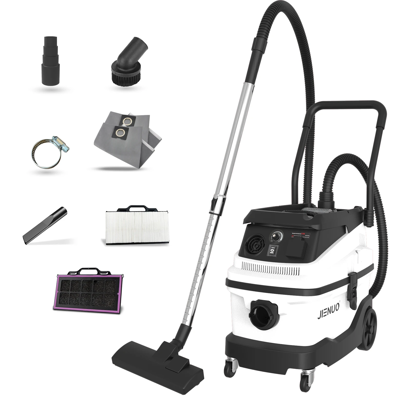 8 Gallon AMAZON Dust Extractor with Semi Auto Filter Clean  for Car Wash  Home Workshops, Construction Sites and Woodworking