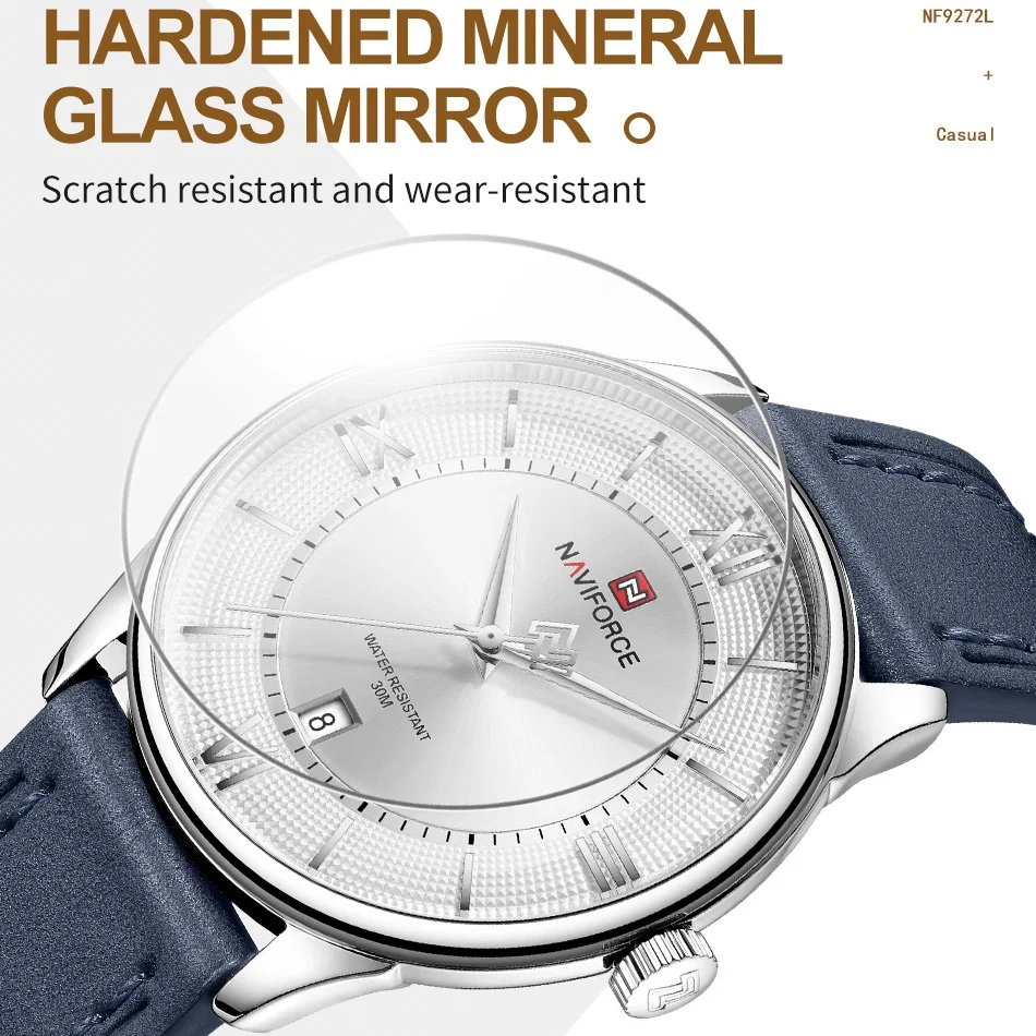 Men's Quartz Calendar Display Waterproof Watch