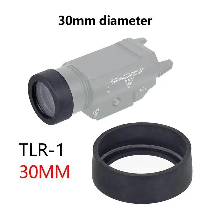 Taktische Lichtlinsenabdeckung Schutzkappe aus hartem ABS, kratzfest, für SureFire M300 M600 X300 X400 Outdoor-Schießsport – Detail 1