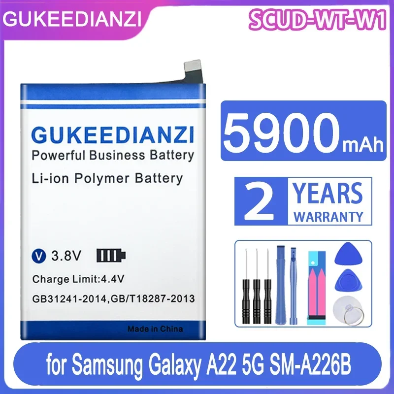 

Сменный аккумулятор GUKEEDIANZI SCUD-WT-W1 SCUDWTW1 5900 мАч для Samsung Galaxy SM-A226B A22 5G SMA226B