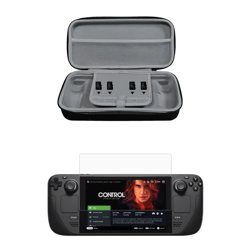 Storage Bag Protective Hard Case For Steam Deck OLED Game Console Oxford Cloth Carry Storage Box For Steam Deck OLED Accessories