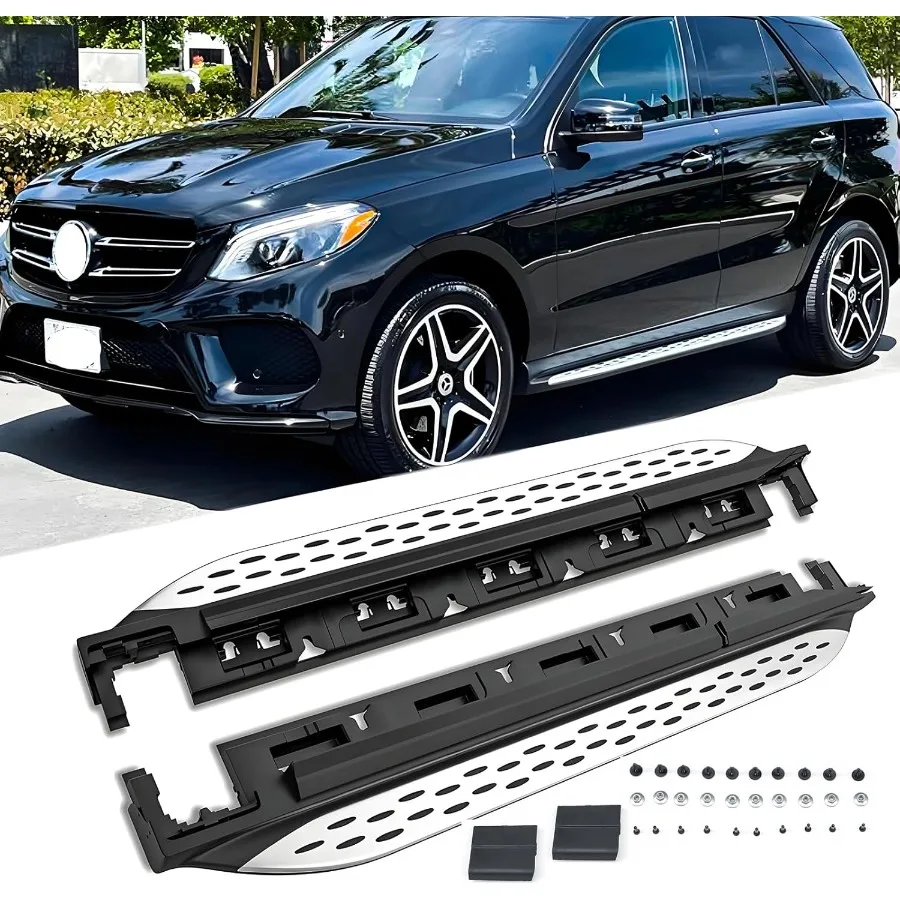 

Подножки для боковых подножек Nerf Bars, совместимые с Mercedes Benz W166 ML350 ML550 20122017, для простого доступа к транспортному средству и улучшенного производства.
