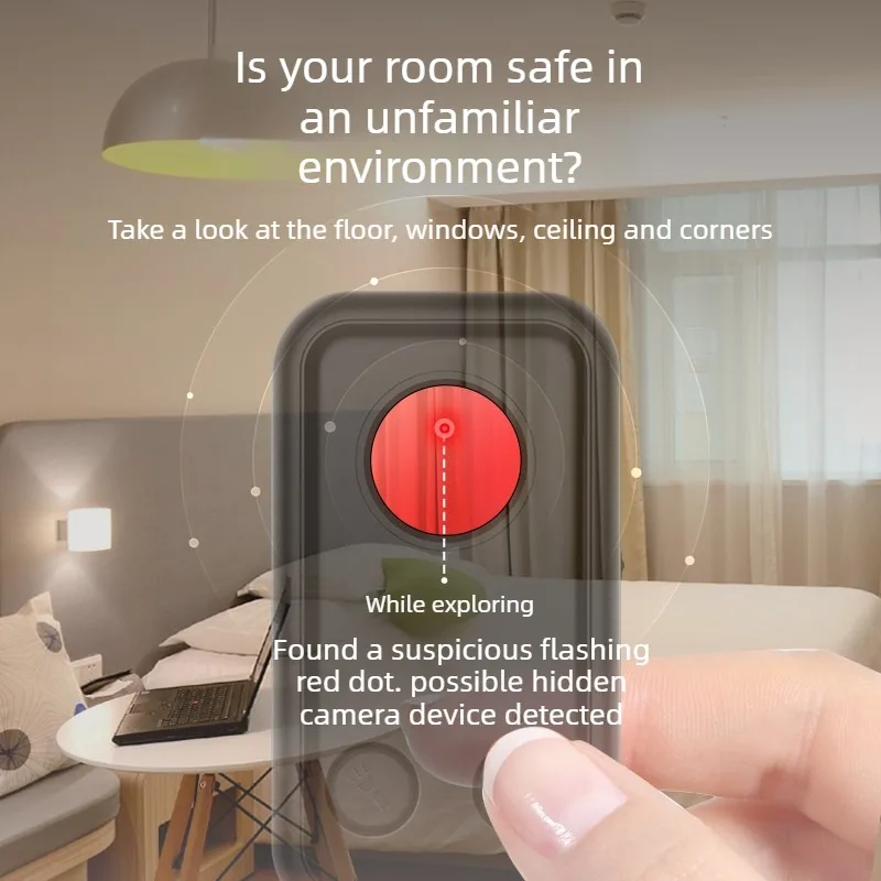 Portable Hidden Camera Detector & Anti-Peeping Privacy Protector